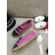 Chanel CC Quilted Espadrilles G29762 Pink/Black