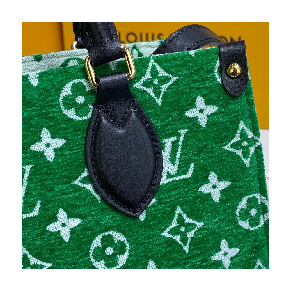 Louis Vuitton Monogram Jacquard Velvet Onthego PM M46216 Green