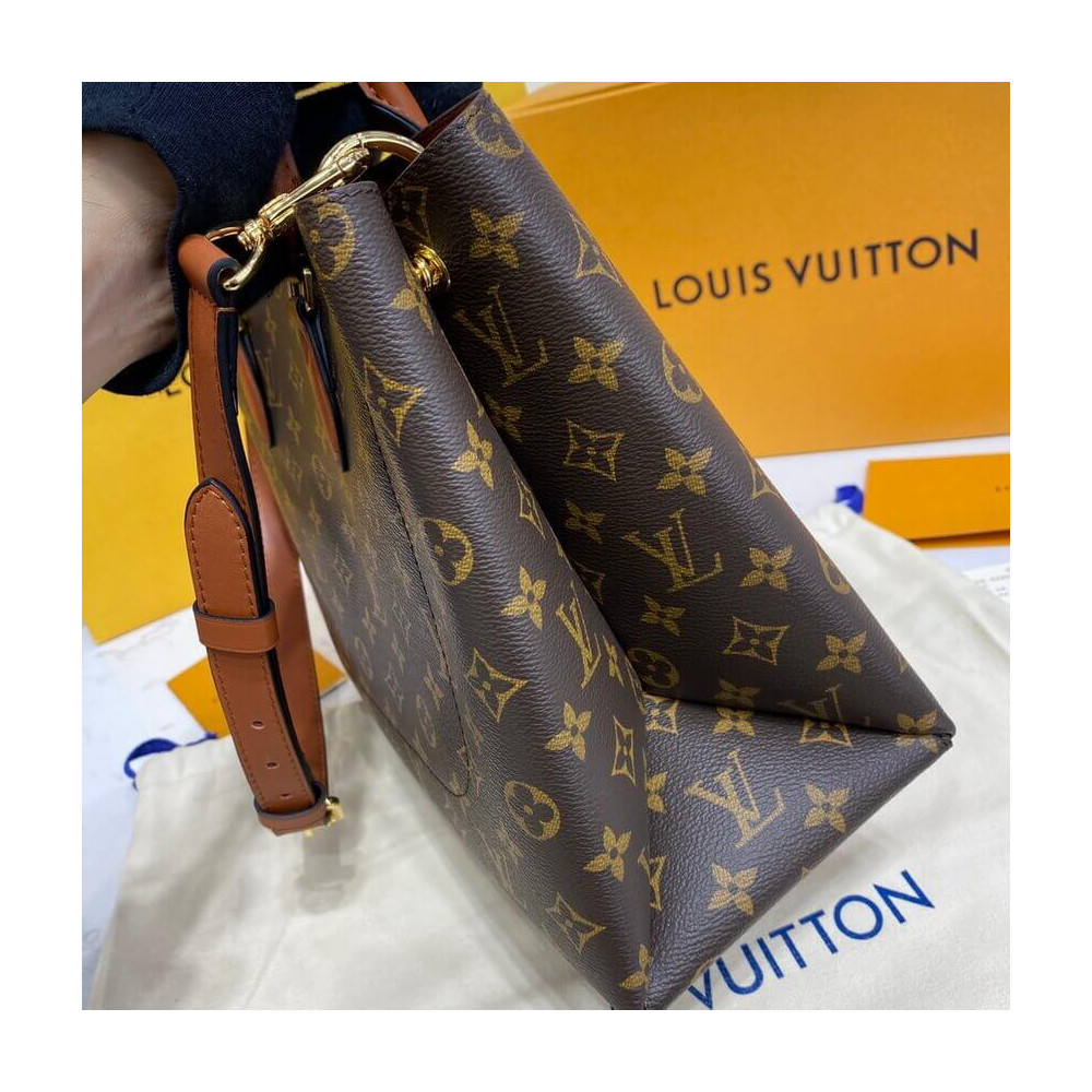 Louis Vuitton Monogram Canvas Flower Tote M43770 Caramel