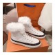 Louis Vuitton Fur Lined Sneaker 5C3137