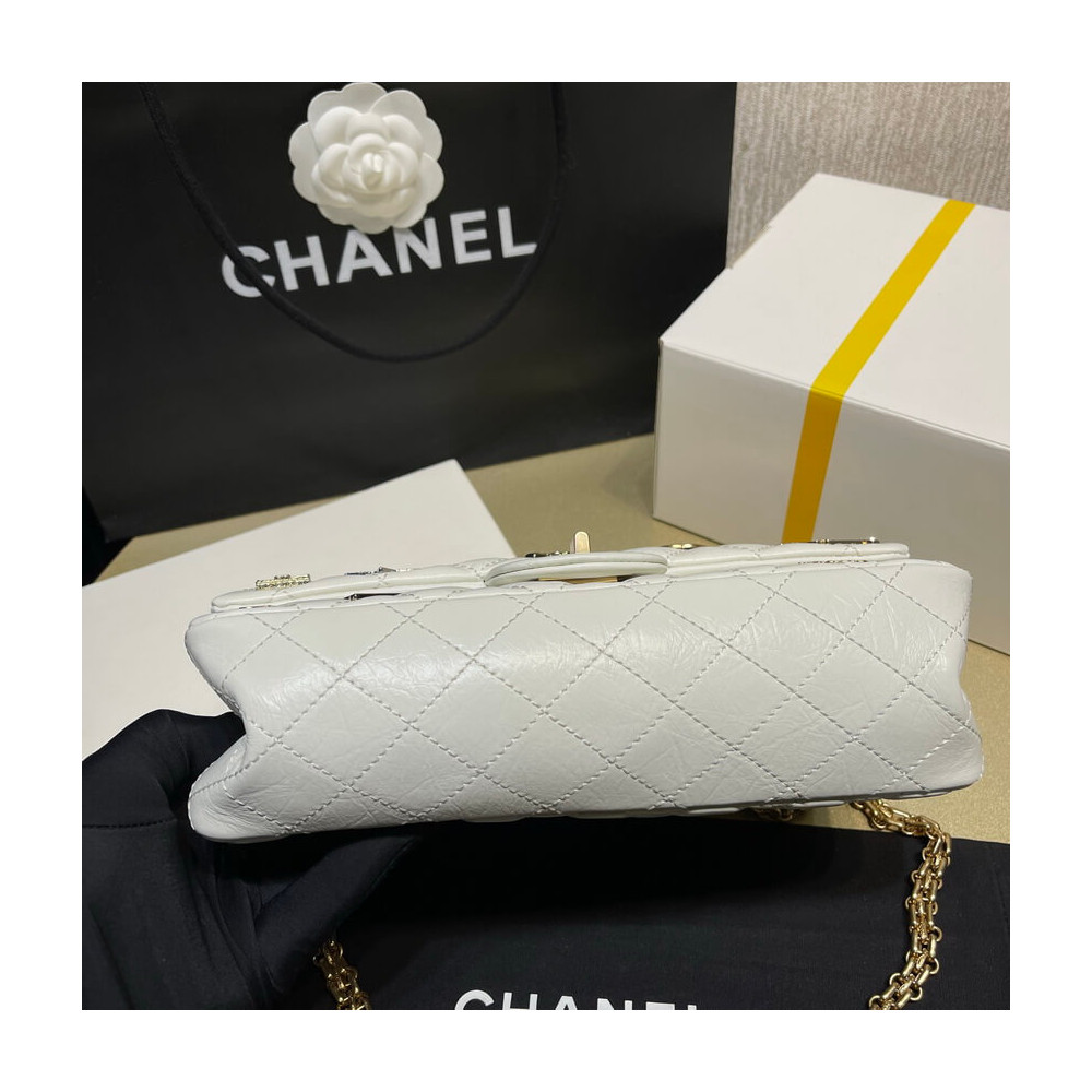 Chanel Quilted Calfskin Leather 2.55 Reissue New York Lucky Charms Flap Bag 37586