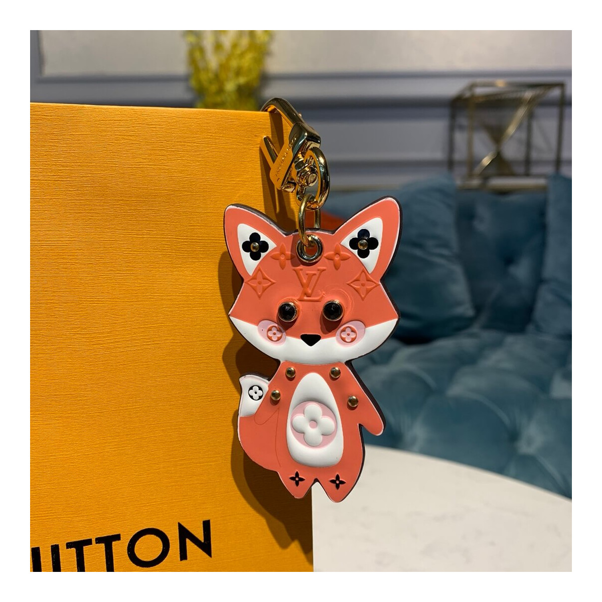 Louis Vuitton Cute Fox Bag Charm And Key Holder M69015