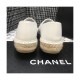 Chanel CC Quilted Espadrilles G29762 White/Beige