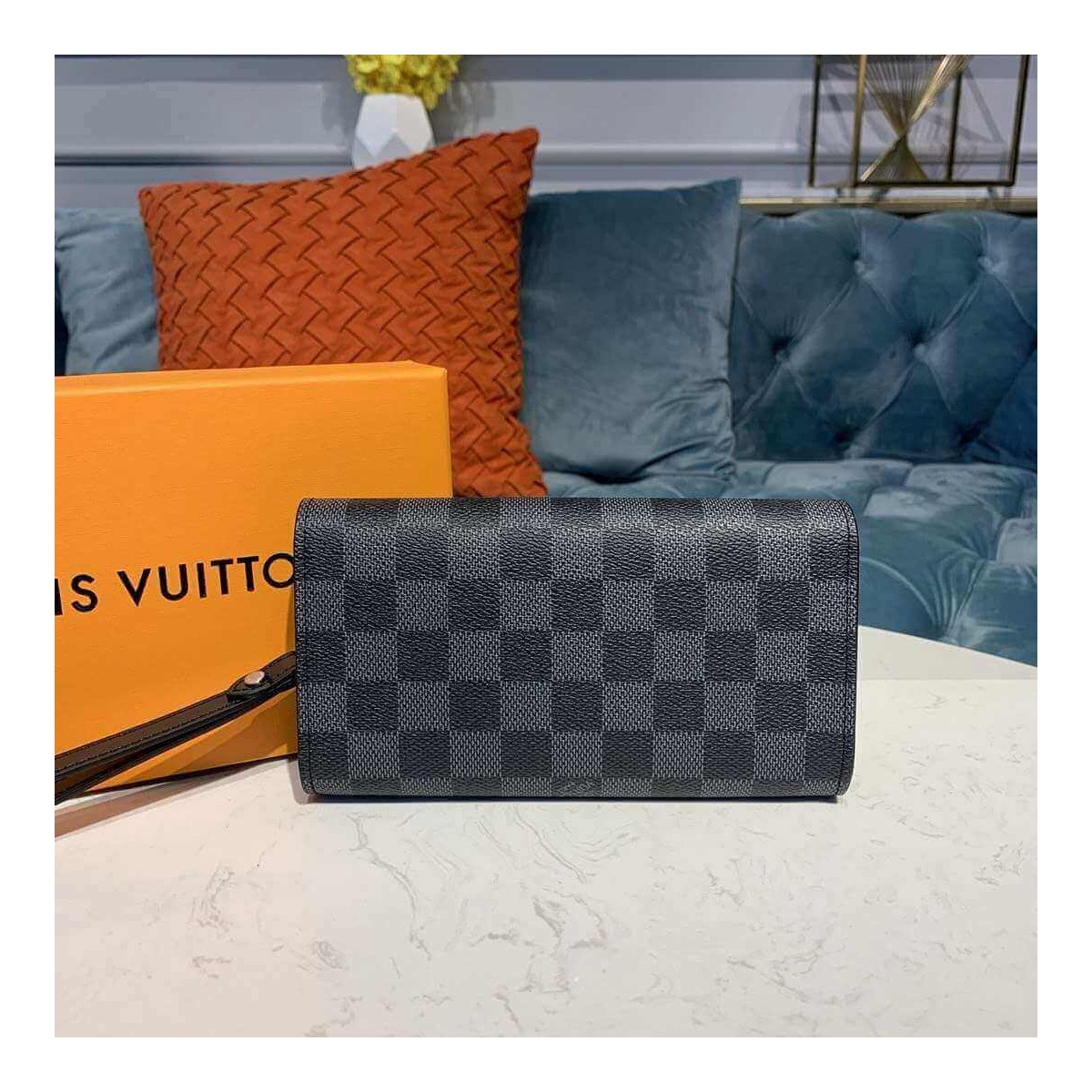 Louis Vuitton Damier Graphite Canvas Kasai Wallet M58080