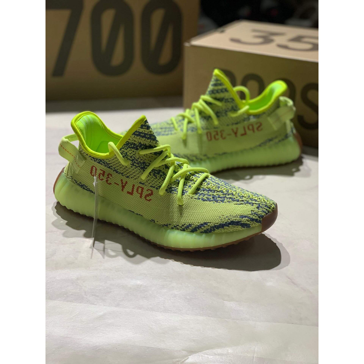 Adidas Yeezy Boost 350 V2 Semi Frozen Yellow AH2205