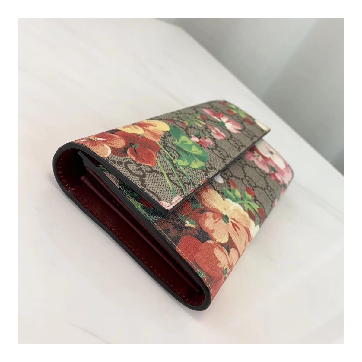 Gucci GG Blooms Continental Wallet 404070