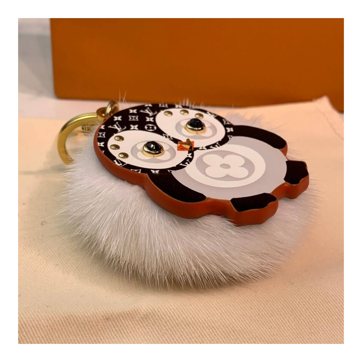 Louis Vuitton Penguin Fur Bag Charm And Key Holder M69007