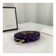 Gucci Navy And Red Polka Dot Coin Case 622040