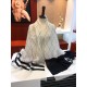 Chanel Cashmere Wool Sequins CC Stole C32040