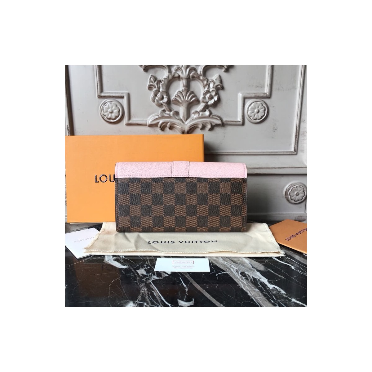 Louis Vuitton Monogram Cavas Clapton Wallet N64449