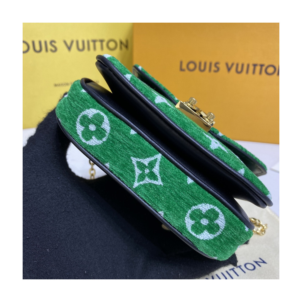 Louis Vuitton Monogram Jacquard Velvet Micro Metis M81494 Green