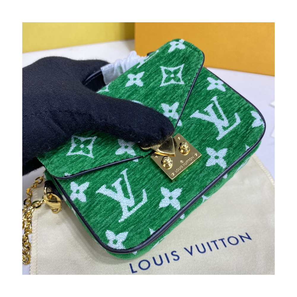 Louis Vuitton Monogram Jacquard Velvet Micro Metis M81494 Green