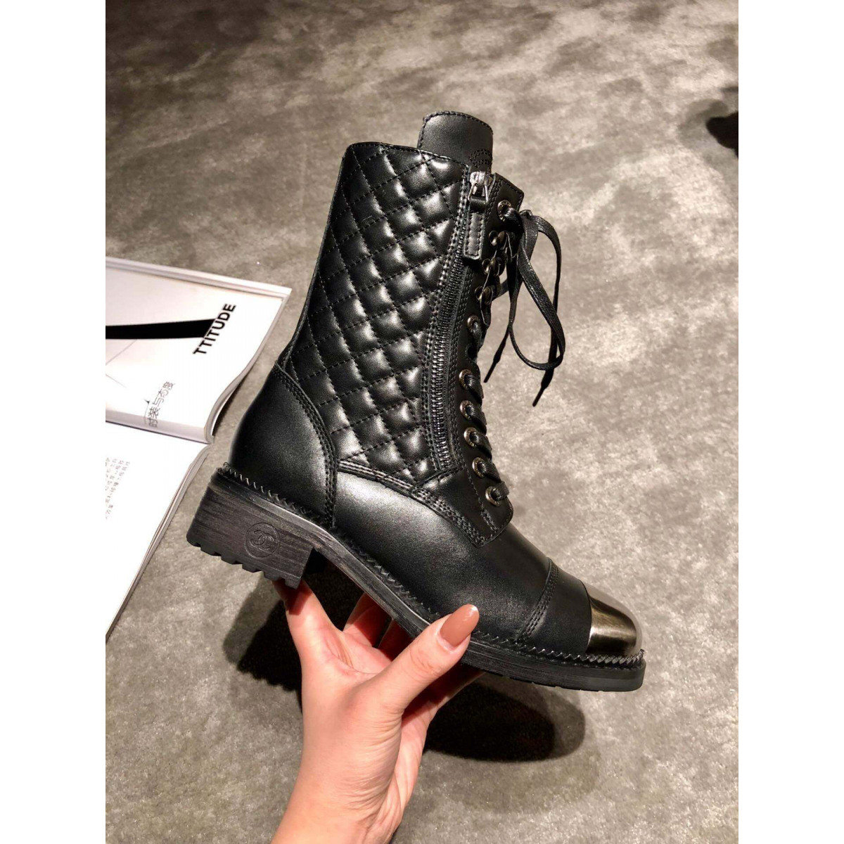 Chanel Frye Harness Boot C1120C