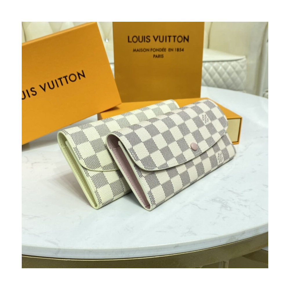 Louis Vuitton Damier Azur Canvas Emilie Wallet N41625