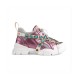 Gucci Flashtrek Sneaker With Removable Crystals 537133 Pink Metallic