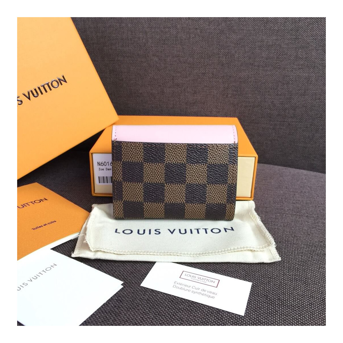 Louis Vuitton Monogram Canvas Zoe Wallet N60166 N60167