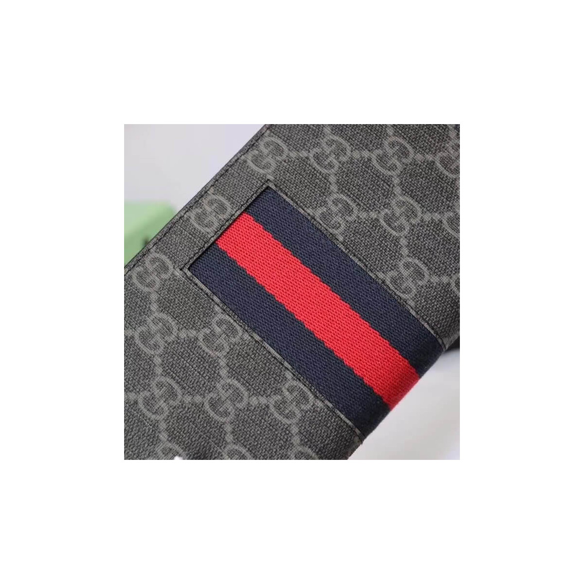 Gucci Web GG Supreme Zip Around Wallet 408831