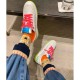 Chanel Rainbow Sneakers G35934 Fuchsia / Blue