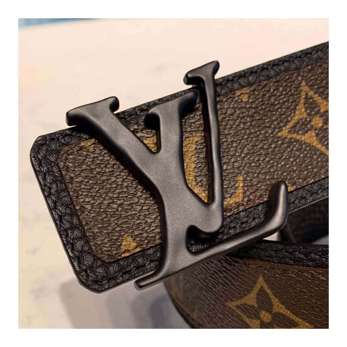 Louis Vuitton LV Shape Patchwork 40mm Belt MP205T