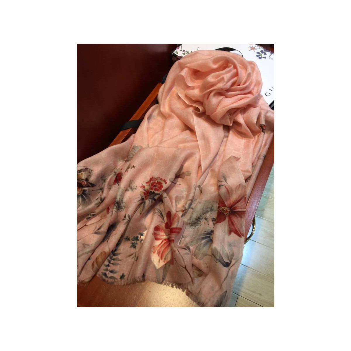 Gucci GG Blooms Print Scarf 499225