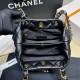 Chanel Small Tote in Black Lambskin AS3502