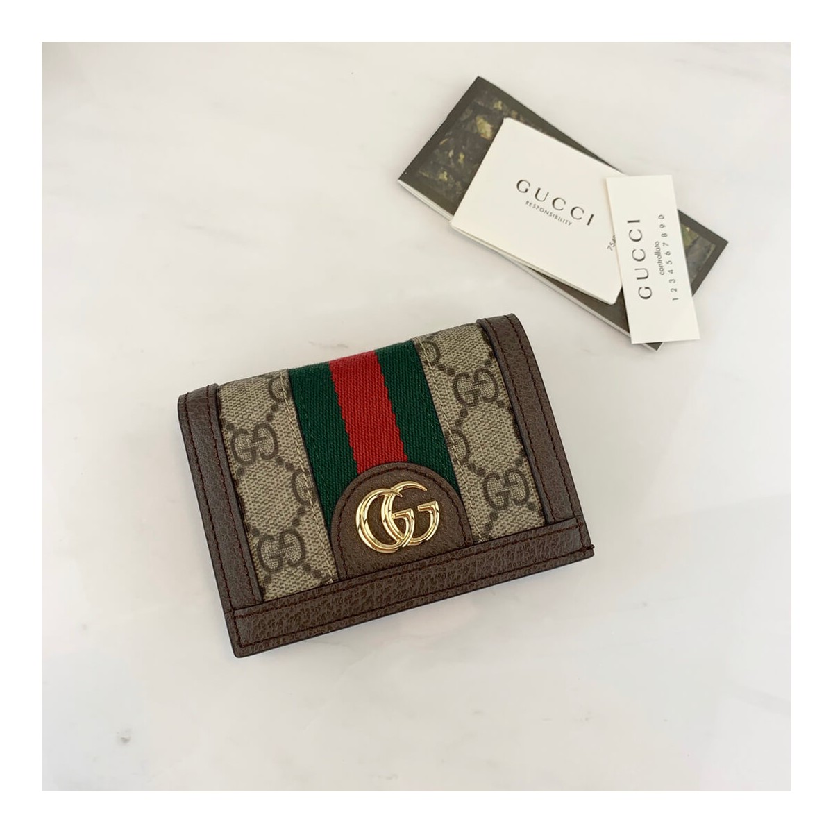 Gucci Ophidia GG Card Case Wallet 523155