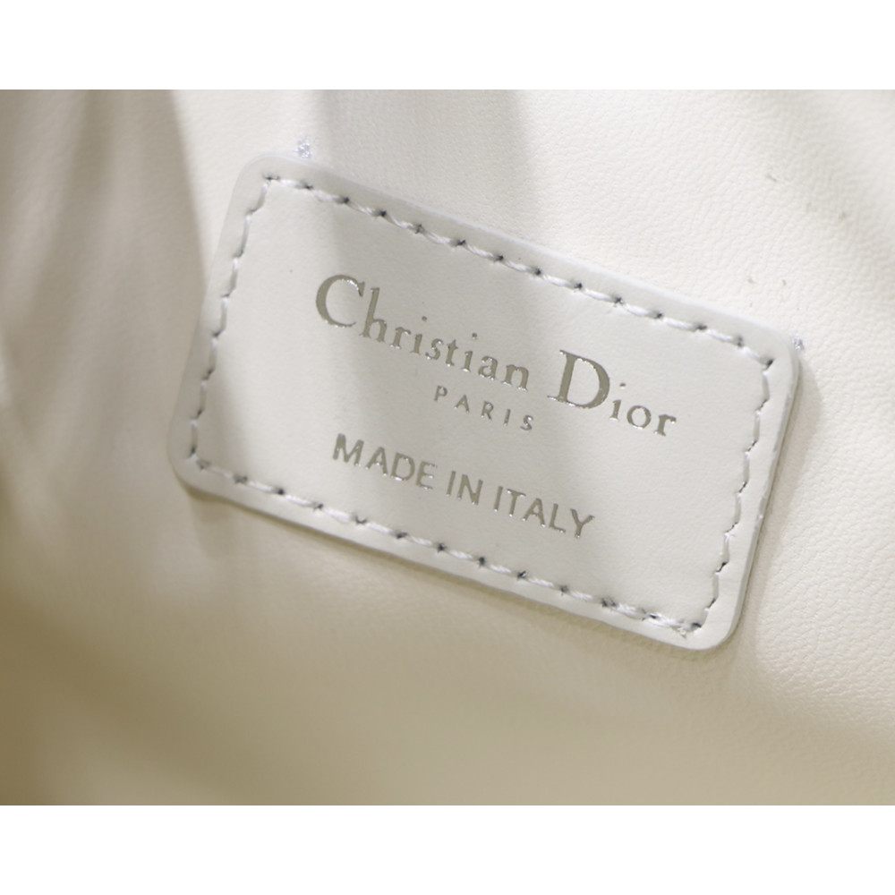 Christian Dior Medium Diortravel Nomad Pouch in Macrocannage Calfskin S5554