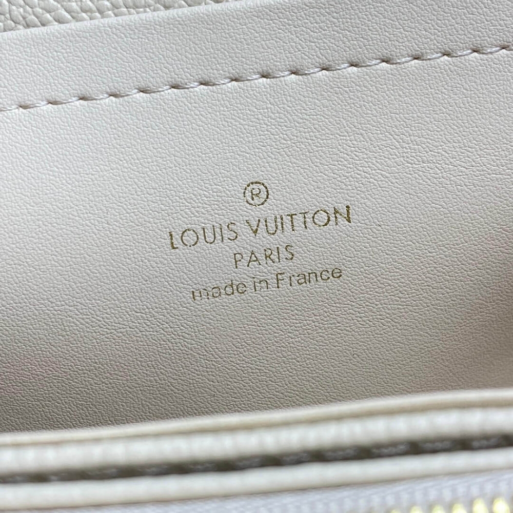 Louis Vuitton Monogram Empreinte Leather Marceau Bag M46201 Cream