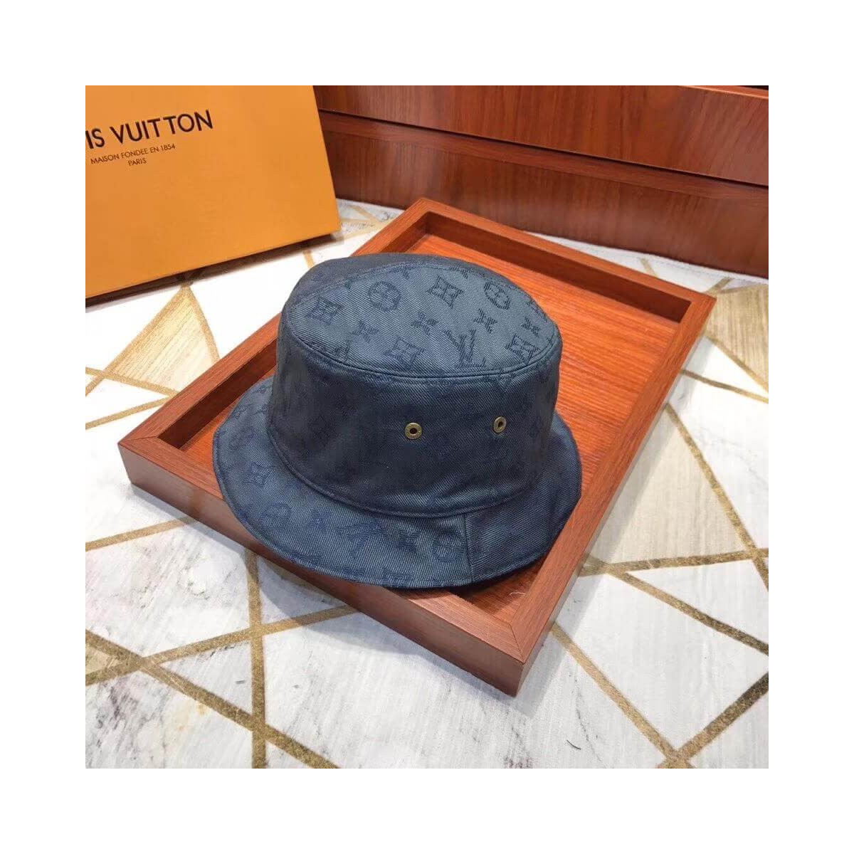 Louis Vuitton Monogram Denim Hat MP2440 MP2442