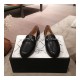 Chanel Chain Logo Lambskin Leather Loafers G403471