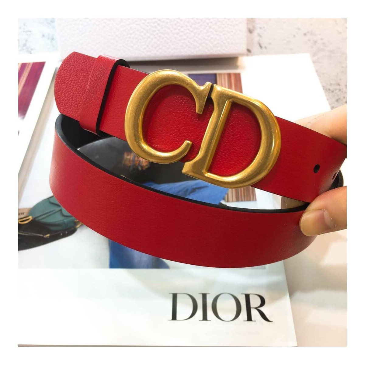 Christian Dior Saddle 3.0cm Belt B0042