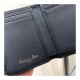 Christian Dior Medium Blue Saddle Tri-Fold Dior Oblique Wallet S5652