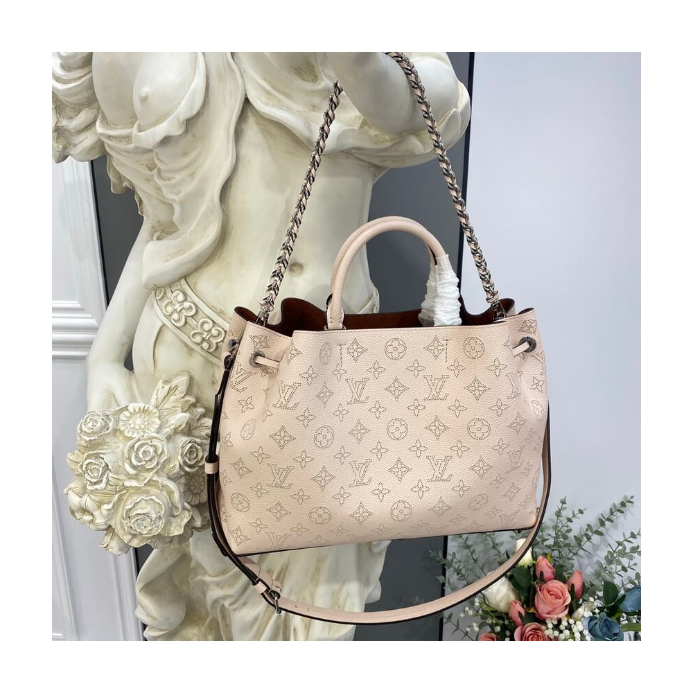 Louis Vuitton Mahina Calf Leather Bella Tote M59203 Cream