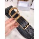 Christian Dior Black 30 Montaigne Calfskin Belt B0047