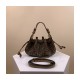 Fendi Pomodorino Brown FF Fabric Mini Bag 8BS059