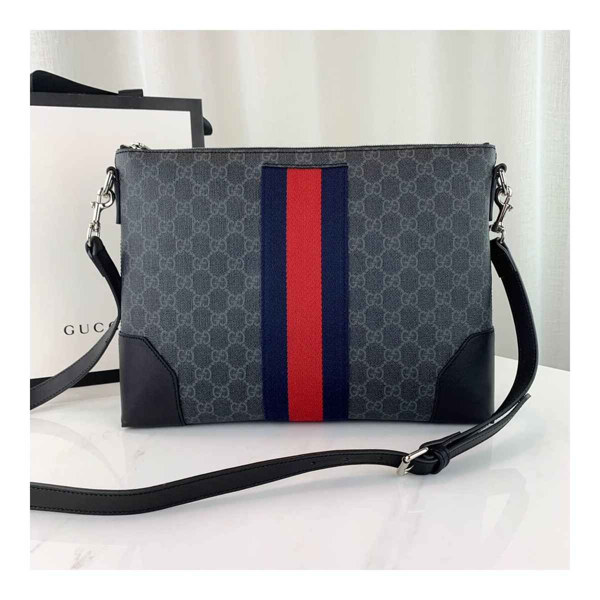 Gucci GG Black Messenger 474139