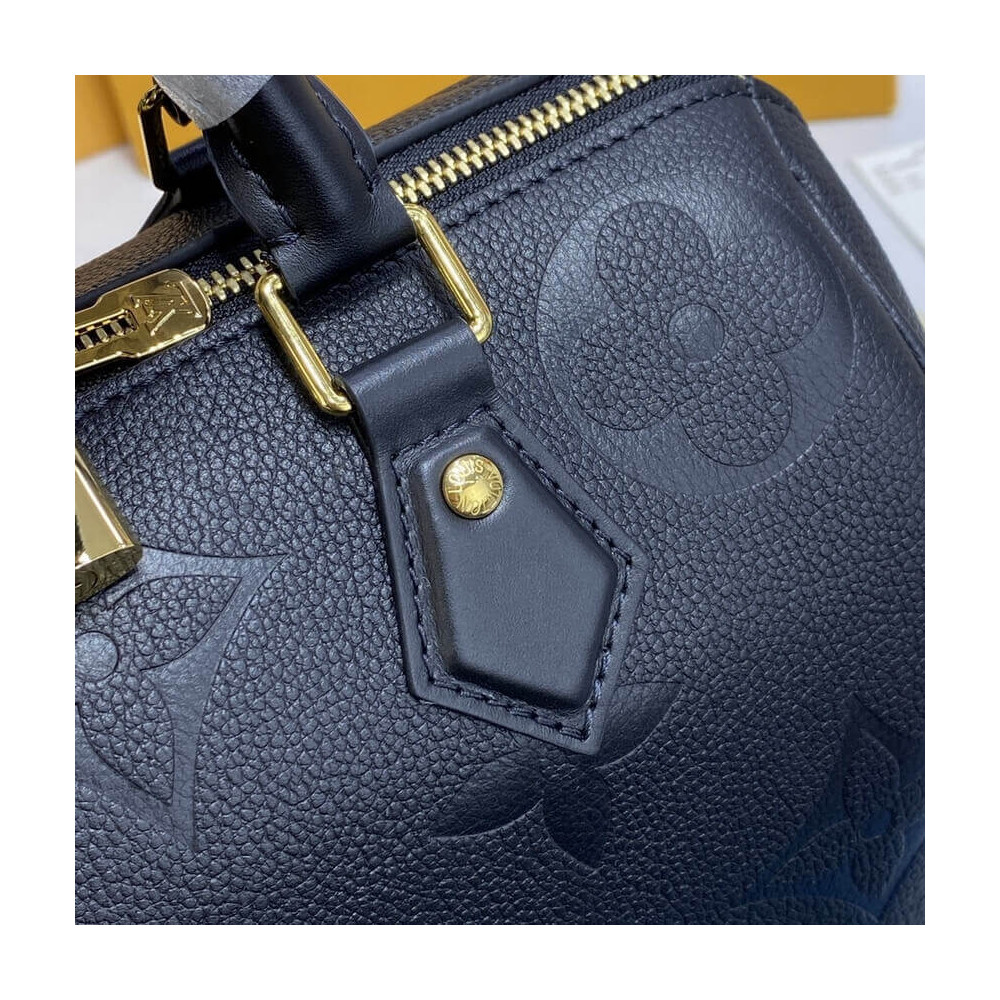 Louis Vuitton Monogram Empreinte Speedy Bandouliere 25 Black