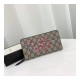 Gucci Kingsnake Print GG Supreme Zip Around Wallet 451273