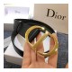 Christian Dior Black Leather 30 Montaigne Belt B0077