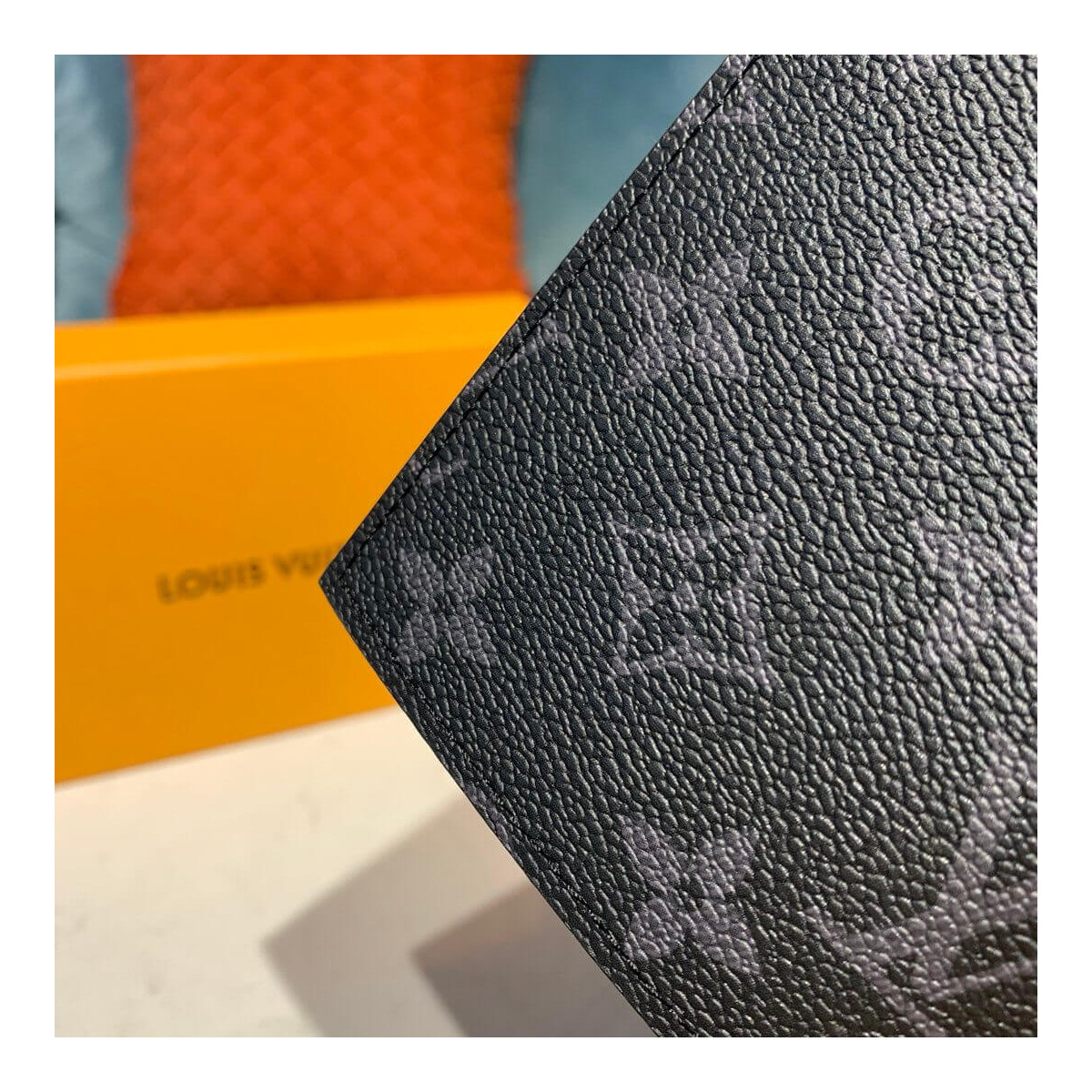 Louis Vuitton Monogram Eclipse Pikachu Print Passport Cover M64501