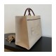 Fendi Large Sunshine Tote Bag in Beige Canvas 8BH372