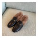 Gucci Jordaan Loafers 38.5 Black Natural 496626