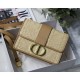 Christian Dior 30 Montaigne Bag Natural Cannage Raffia M9203