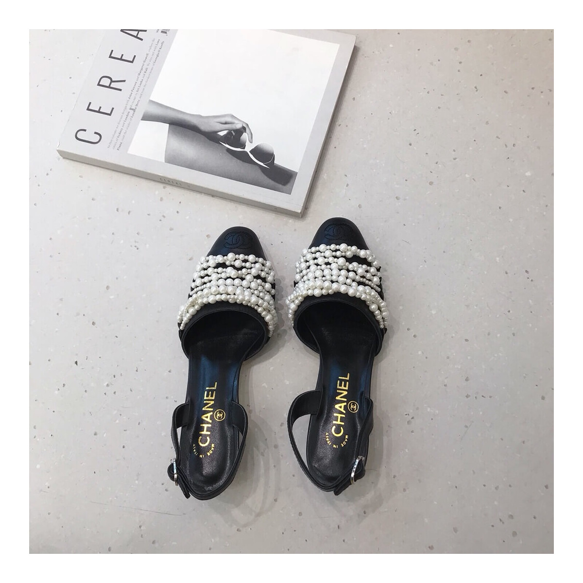 Chanel Pearl Sandals G23578