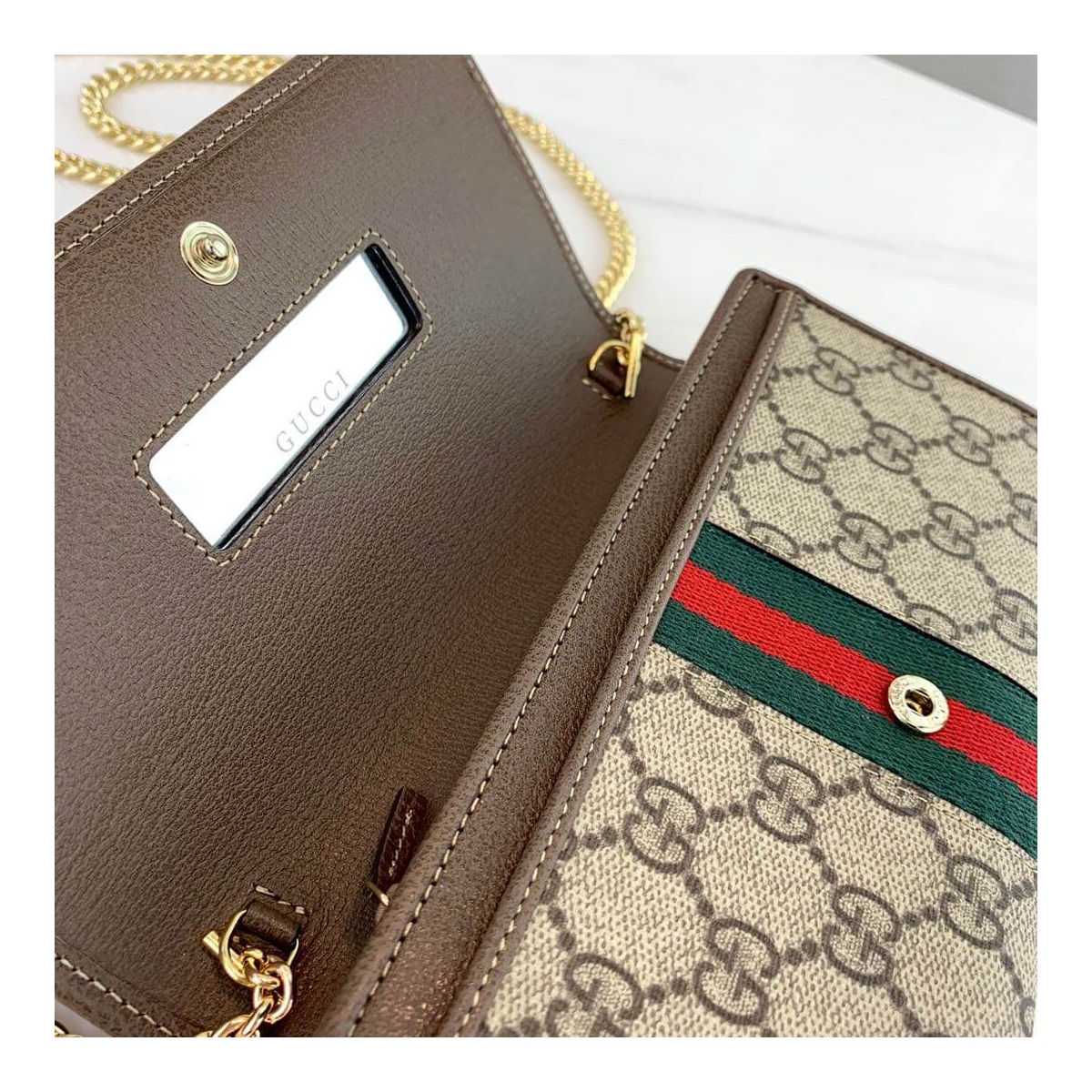 Gucci Ophidia GG Chain Wallet 546592