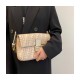 Fendi Baguette 1997 Beige FF Wool Bag 8BR792