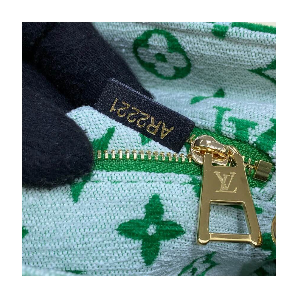 Louis Vuitton Monogram Jacquard Velvet Onthego PM M46216 Green