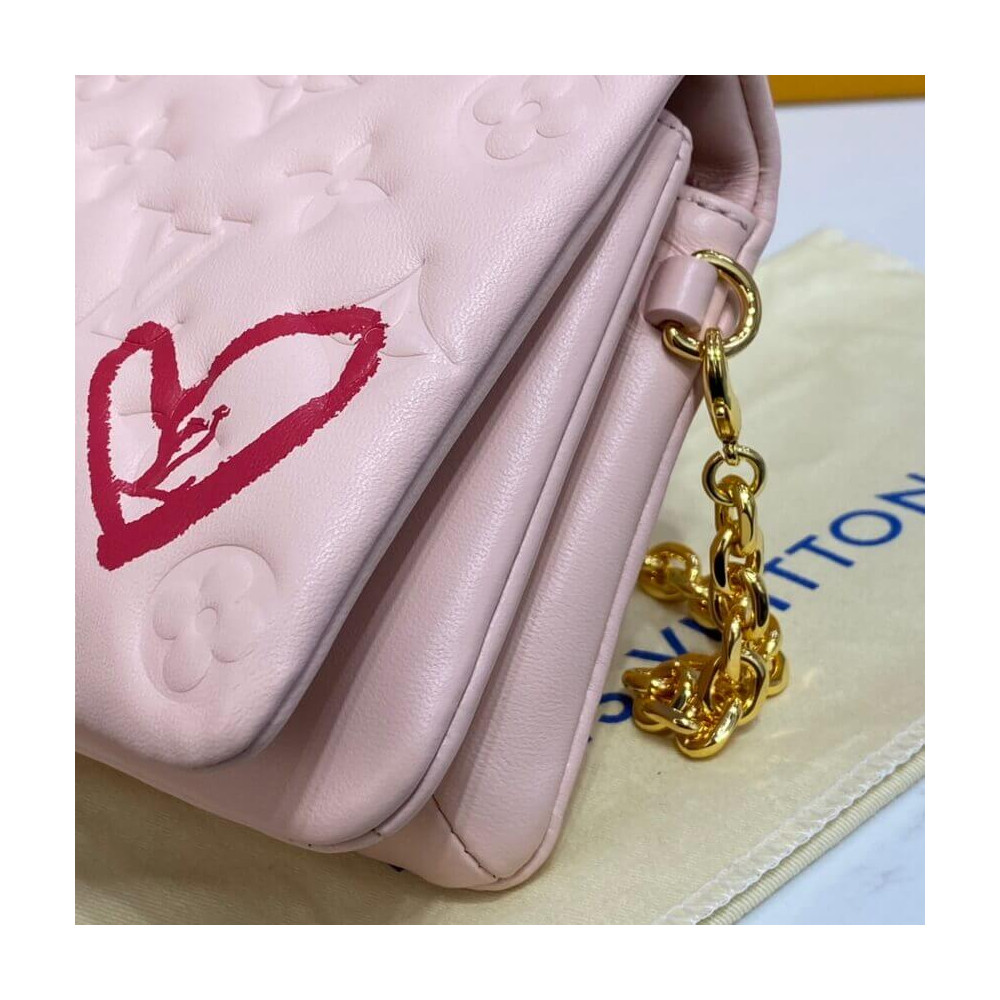 Louis Vuitton Limited Edition Pochette Coussin M80834 Dragee Pink