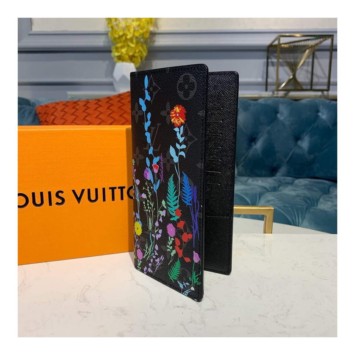 Louis Vuitton Flower Print Brazza Wallet M62665