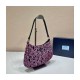 Prada Cleo Jacquard Knit and Leather Bag 1BC499